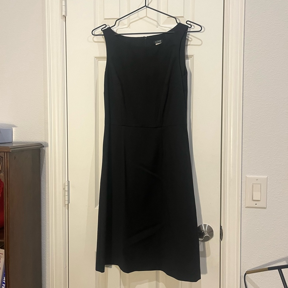 J. Crew Classic Black Wool Dress